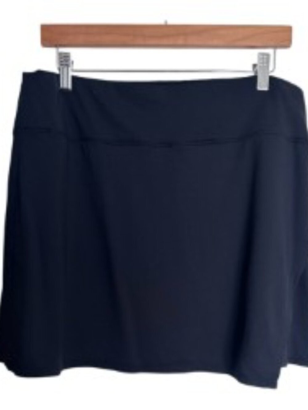 IBKUL Black Faux Wrap Golf Skort Large